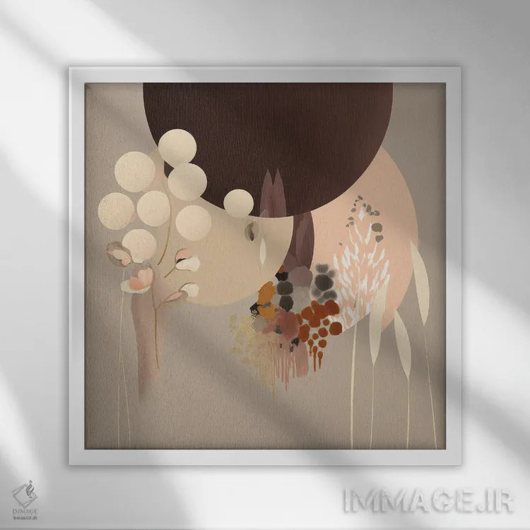 تابلو رمانس سادهگرایانه اثر بلا ایو - نمای قابدار سفید