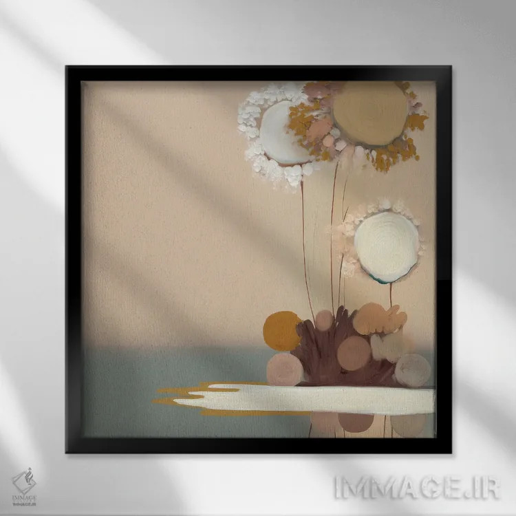 تابلو روزهای آفتابی اثر بلا ایو - نمای قابدار مشکی