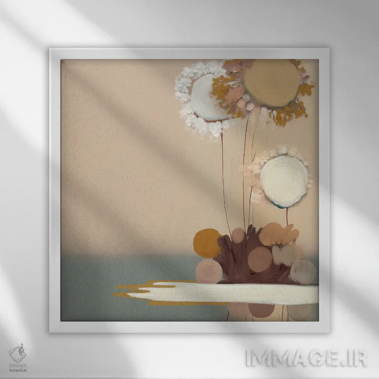 تابلو روزهای آفتابی اثر بلا ایو - نمای قابدار سفید