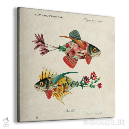 تابلو ماهی گلدانی اثر بتو وال - نمای پرسپکتیو محصول