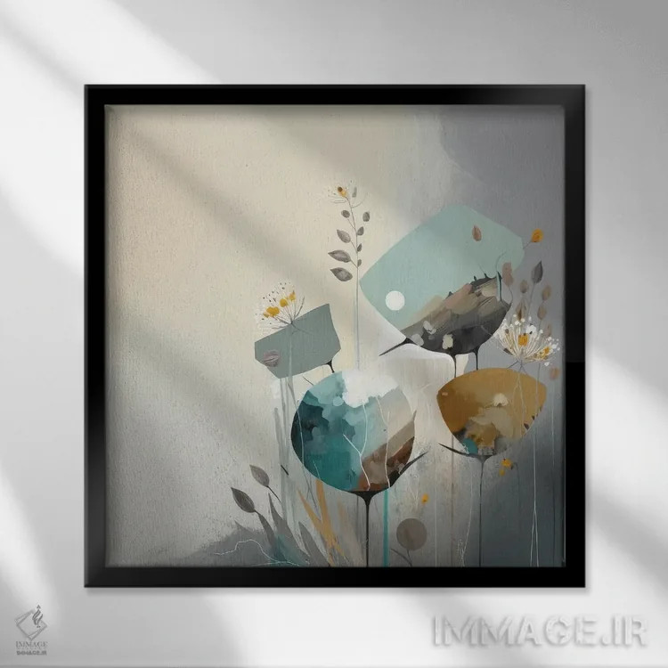 تابلو لالایی پرندهٔ مهربان اثر بلا ایو - نمای قابدار مشکی