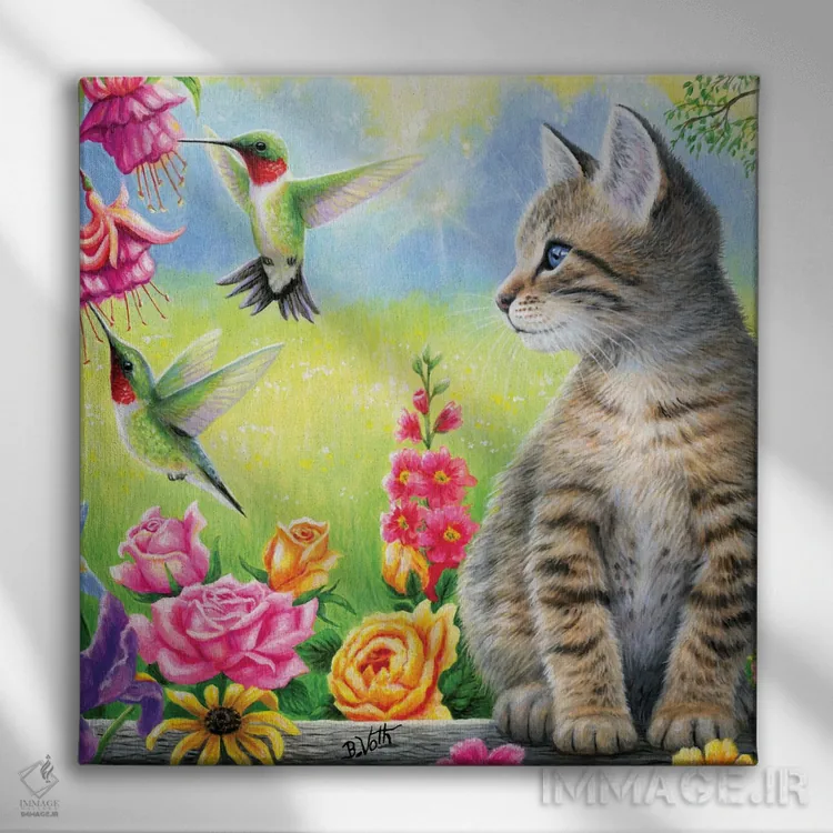 تابلو باغ تابیتا اثر بریجت واث - نمای روبهرو روی دیوار