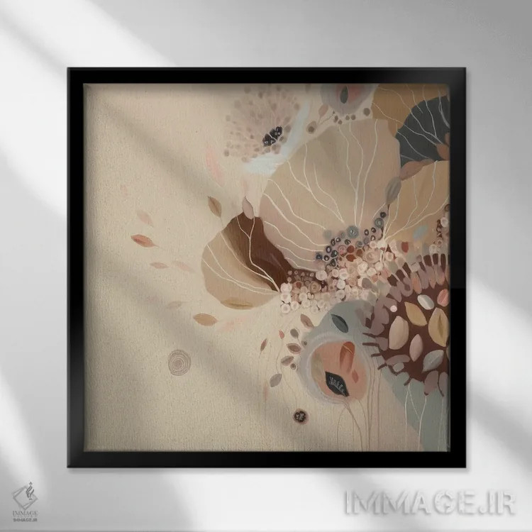 تابلو گیاهان خیالانگیز ۲ اثر بلا ایو - نمای قابدار مشکی