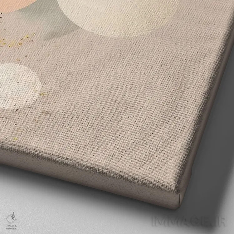 تابلو فرار شیرین اثر بلا ایو - نمای نزدیک بافت بوم