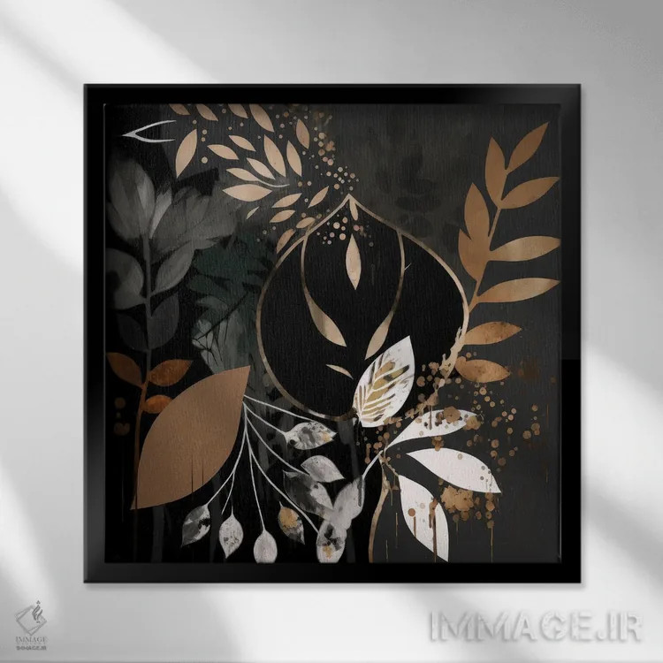 تابلو گرگ و میش گرمسیری اثر بلا ایو - نمای قابدار مشکی