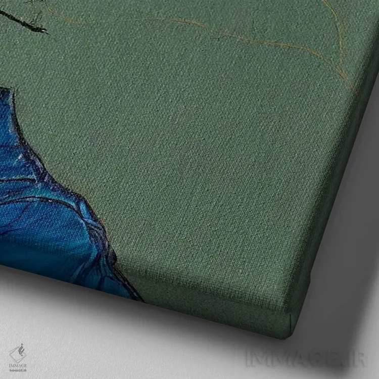 تابلو رویاهایت را برایم بگو (۲۰۲۳) اثر برین ویو کالت - نمای نزدیک بافت بوم