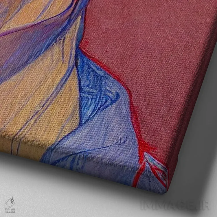 تابلو پنجم آوریل (۲۰۲۳) اثر برین ویو کالت - نمای نزدیک بافت بوم