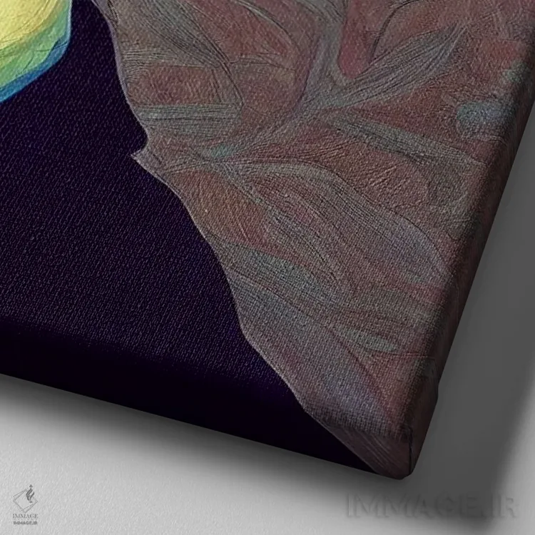 تابلو خشن (۲۰۲۳) اثر برین ویو کالت - نمای نزدیک بافت بوم