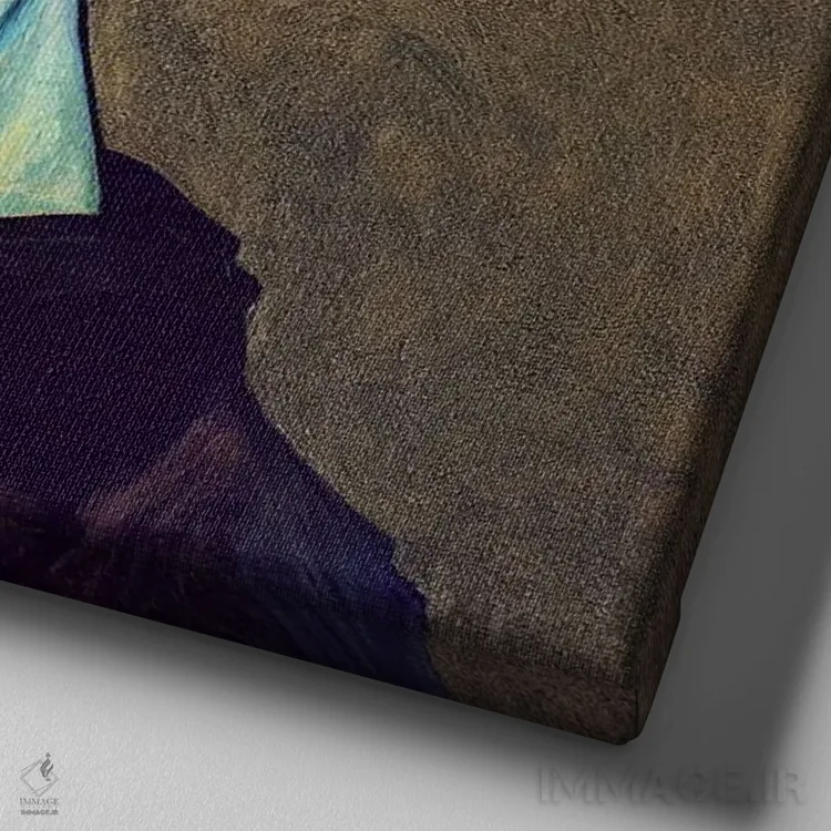 تابلو بن (۲۰۲۳) اثر برین ویو کالت - نمای نزدیک بافت بوم