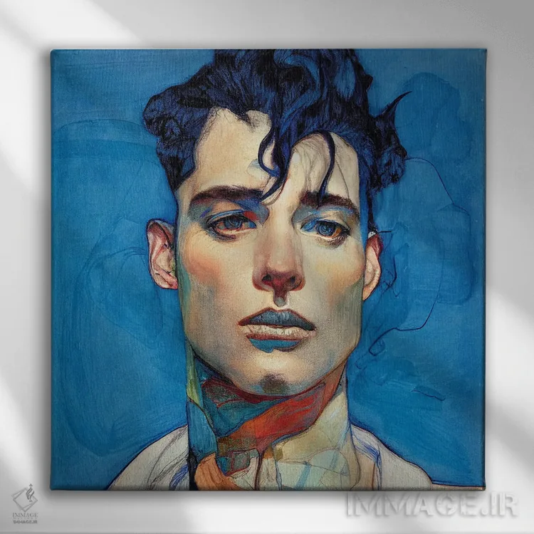 تابلو جاز (نشستهای آبی ۲۰۲۳) اثر برین ویو کالت - نمای روبهرو روی دیوار