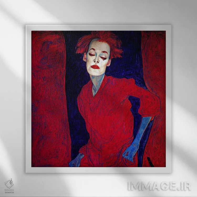 تابلو منطقه چراغ قرمز برلین ۲ (۲۰۲۳) اثر برین ویو کالت - نمای قابدار سفید