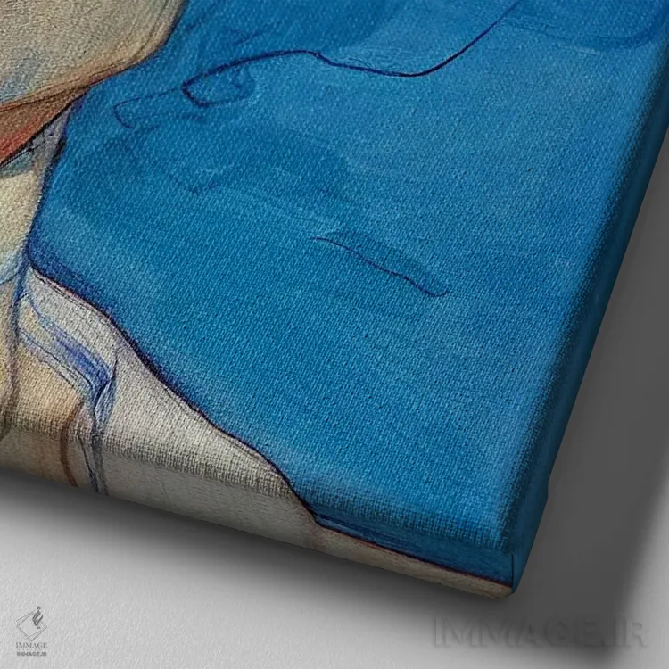 تابلو جاز (نشستهای آبی ۲۰۲۳) اثر برین ویو کالت - نمای نزدیک بافت بوم