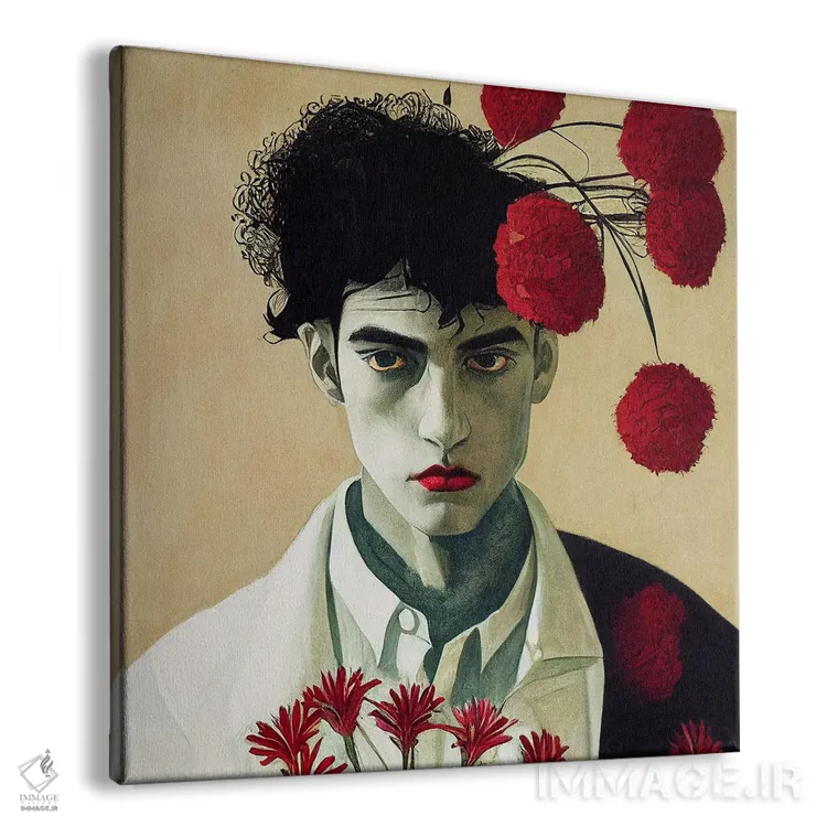 تابلو مرد گلها (۲۰۲۲) اثر برین ویو کالت - نمای پرسپکتیو محصول