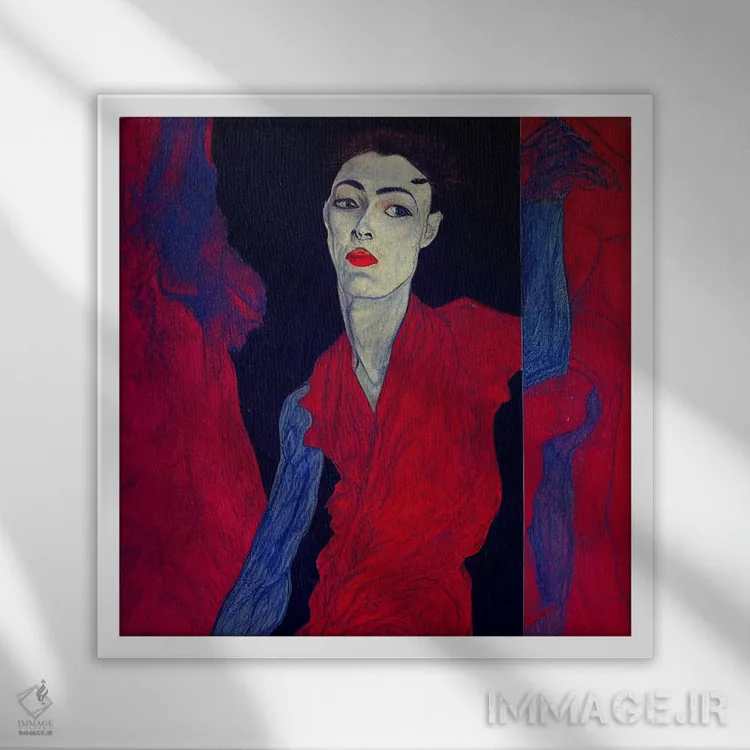 تابلو منطقه چراغ قرمز برلین (۲۰۲۳) اثر برین ویو کالت - نمای قابدار سفید