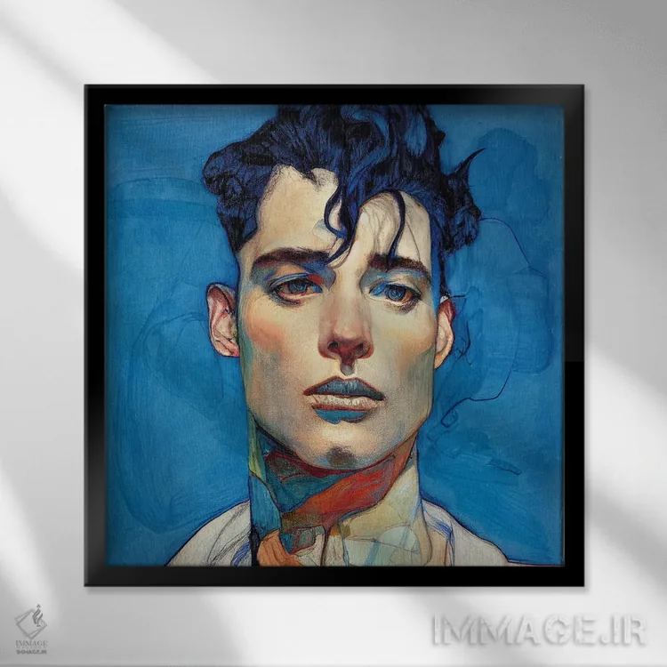 تابلو جاز (نشستهای آبی ۲۰۲۳) اثر برین ویو کالت - نمای قابدار مشکی