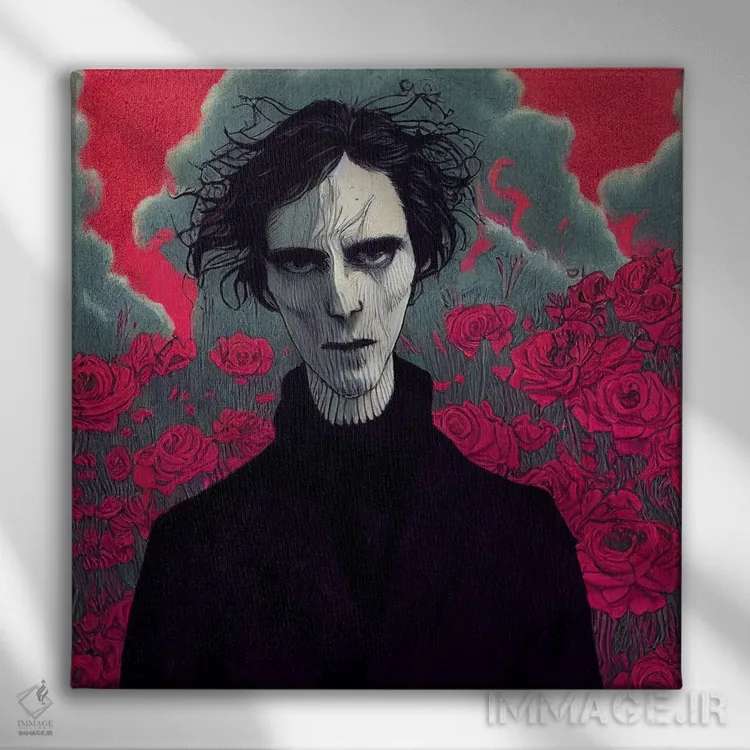 تابلو فرار امروز (۲۰۲۲) اثر برین ویو کالت - نمای روبهرو روی دیوار