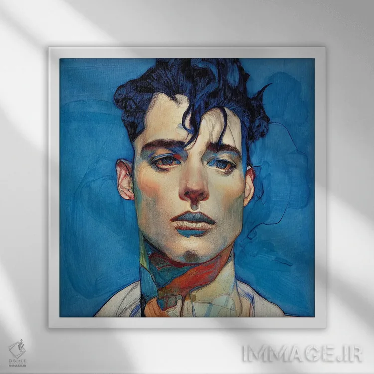 تابلو جاز (نشستهای آبی ۲۰۲۳) اثر برین ویو کالت - نمای قابدار سفید