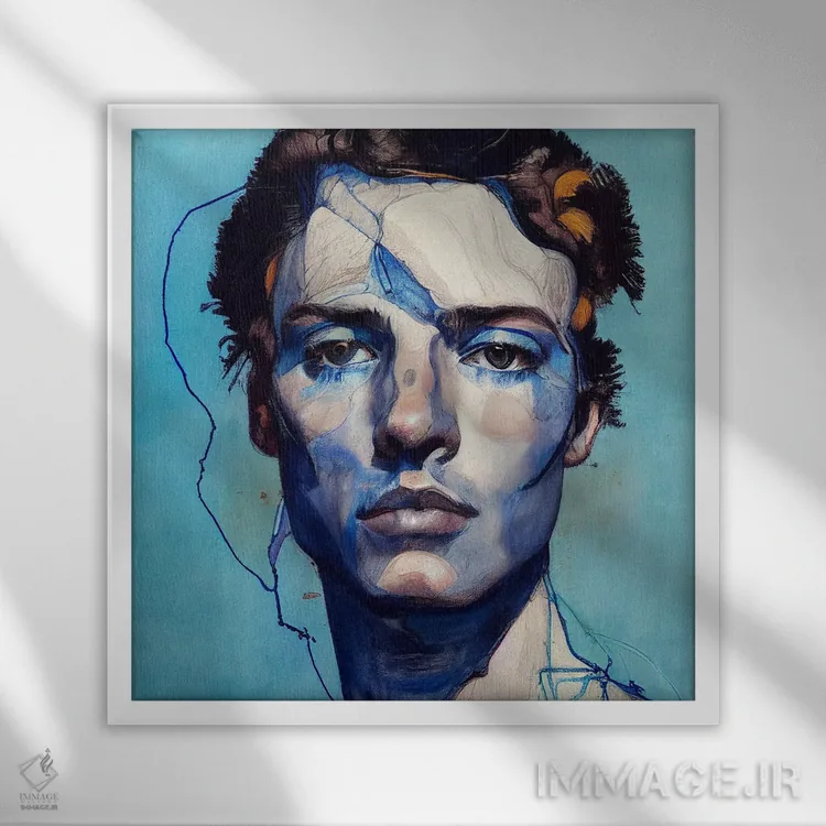 تابلو باور (نشستهای آبی ۲۰۲۳) اثر برین ویو کالت - نمای قابدار سفید