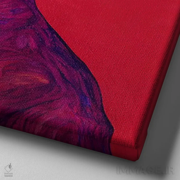 تابلو عشق (۲۰۲۲) اثر برین ویو کالت - نمای نزدیک بافت بوم