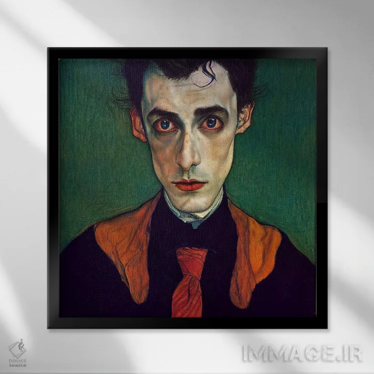 تابلو ذهن درخشان (۲۰۲۲) اثر برین ویو کالت - نمای قابدار مشکی