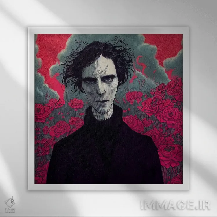 تابلو فرار امروز (۲۰۲۲) اثر برین ویو کالت - نمای قابدار سفید