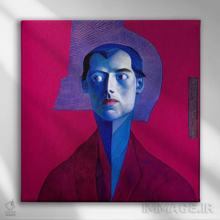 تابلو فوویست (سبک هنری) (۲۰۲۲) اثر برین ویو کالت - نمای روبهرو روی دیوار