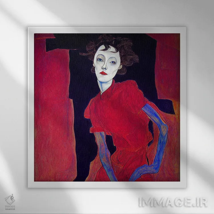 تابلو چراغ قرمز برلین ۲ (۲۰۲۳) اثر برین ویو کالت - نمای قابدار سفید