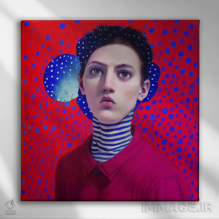 تابلو خسوف ماه (۲۰۲۳) اثر برین ویو کالت - نمای روبهرو روی دیوار