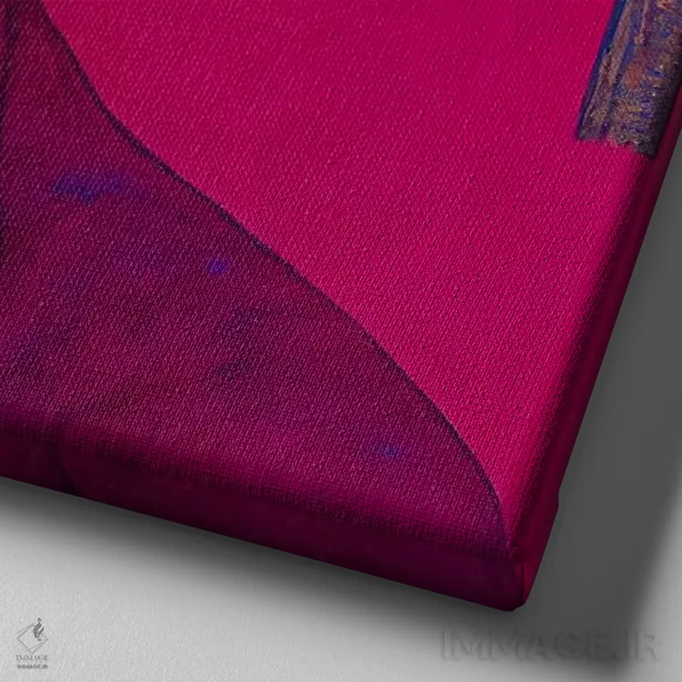 تابلو فوویست (سبک هنری) (۲۰۲۲) اثر برین ویو کالت - نمای نزدیک بافت بوم