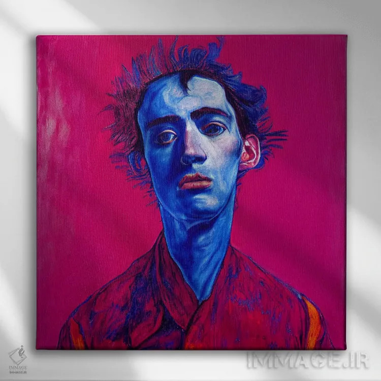 تابلو فرار جیمز (۲۰۲۳) اثر برین ویو کالت - نمای روبهرو روی دیوار