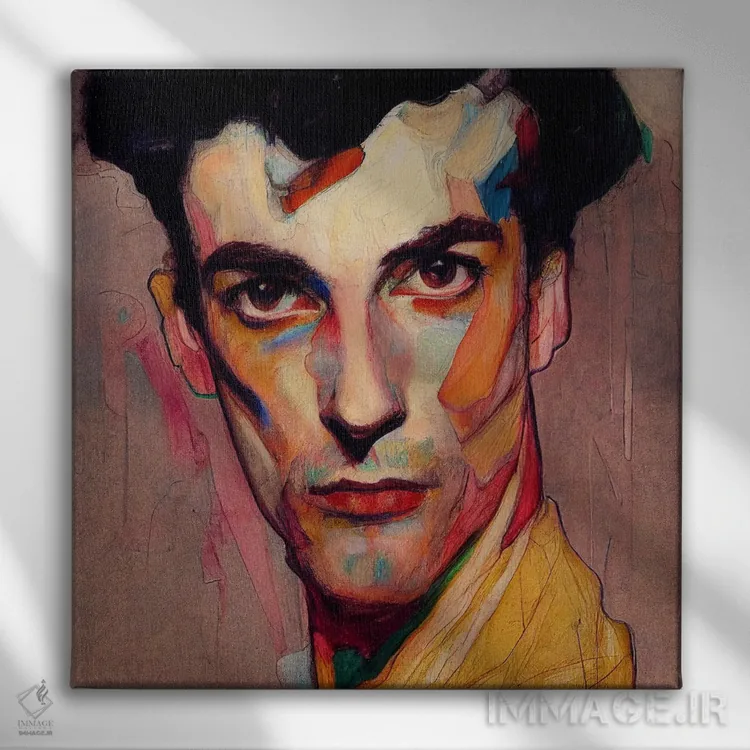 تابلو مه نارنجی (۲۰۲۳) اثر برین ویو کالت - نمای روبهرو روی دیوار