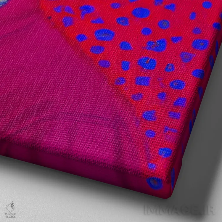 تابلو خسوف ماه (۲۰۲۳) اثر برین ویو کالت - نمای نزدیک بافت بوم