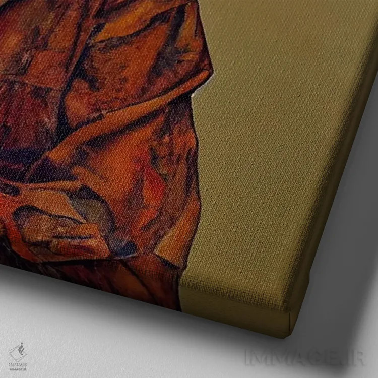 تابلو سالهای طلایی (۲۰۲۲) اثر برین ویو کالت - نمای نزدیک بافت بوم