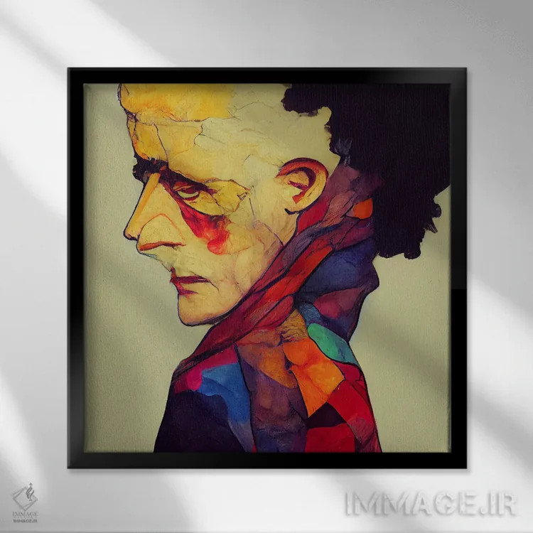 تابلو مایا ۲ (۲۰۲۲) (تمدن باستانی) اثر برین ویو کالت - نمای قابدار مشکی