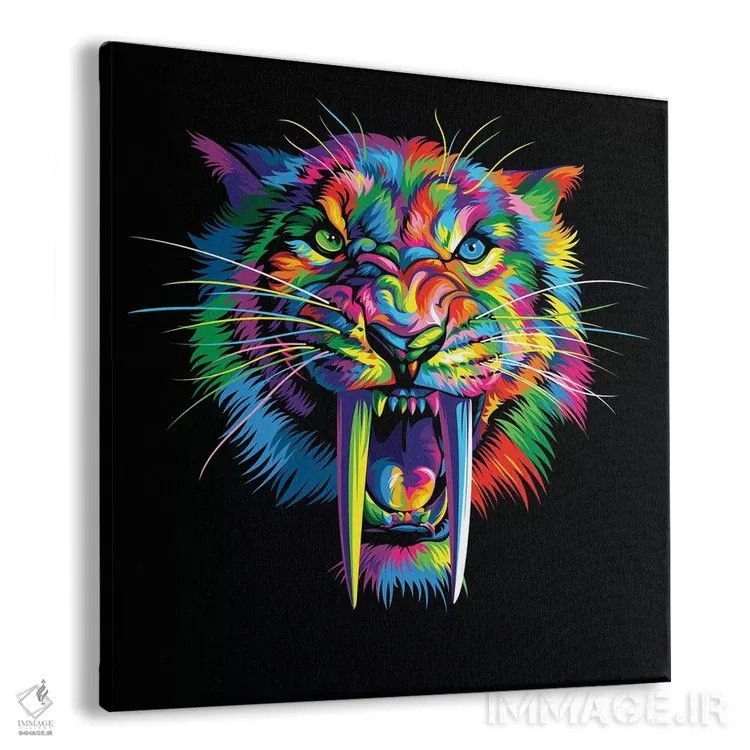 تابلو دندانخنجری (حیوان منقرضشده) اثر باب ویر - نمای پرسپکتیو محصول