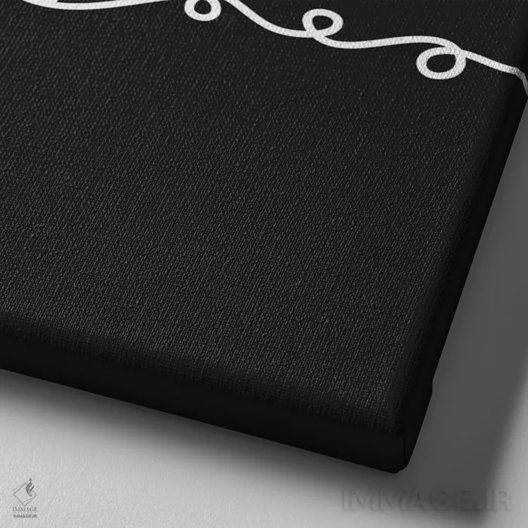 تابلو عشق هرگز شکست نمیخورد I اثر فایو بای فایو کالکتیو - نمای نزدیک بافت بوم