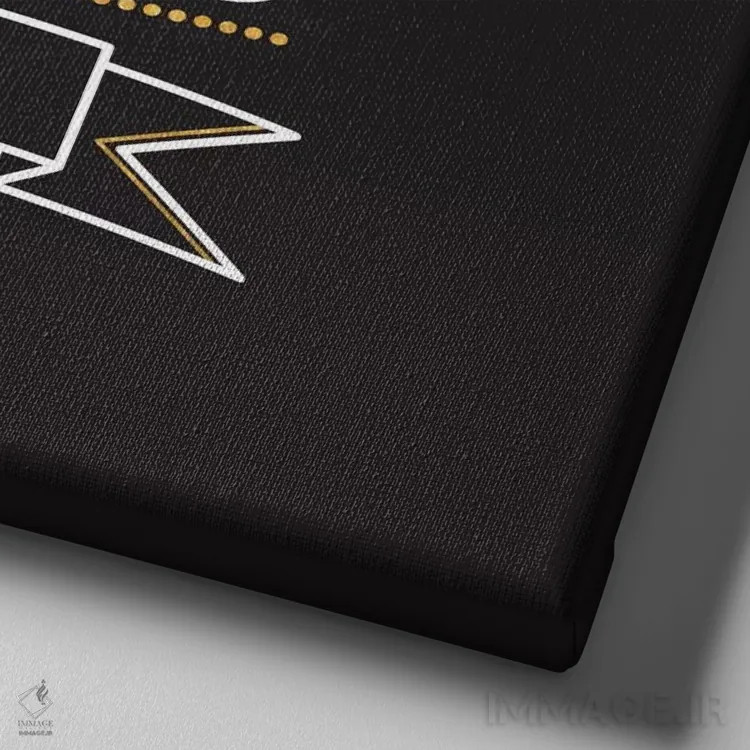 تابلو هیچچیز آسان به دست نمیآید IV اثر فایو بای فایو کالکتیو - نمای نزدیک بافت بوم