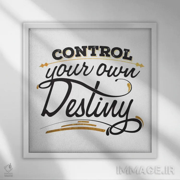 تابلو سرنوشتت را کنترل کن III اثر فایو بای فایو کالکتیو - نمای قابدار سفید