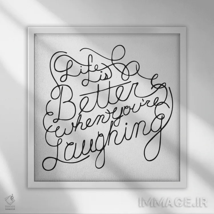 تابلو زندگی بهتر است I اثر فایو بای فایو کالکتیو - نمای قابدار سفید