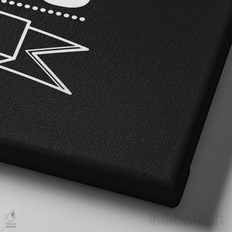 تابلو هیچچیز آسان به دست نمیآید II اثر فایو بای فایو کالکتیو - نمای نزدیک بافت بوم