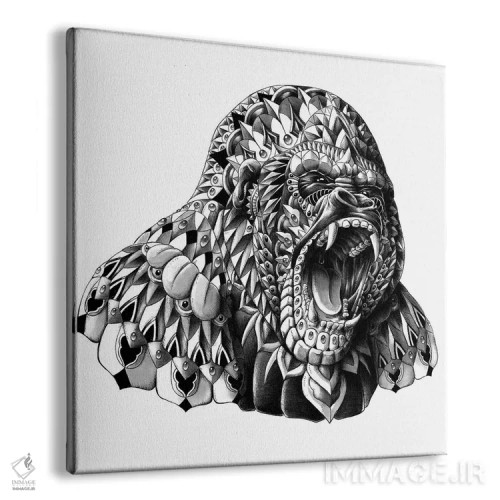 تابلو گوریل اثر بیوورکز - نمای پرسپکتیو محصول