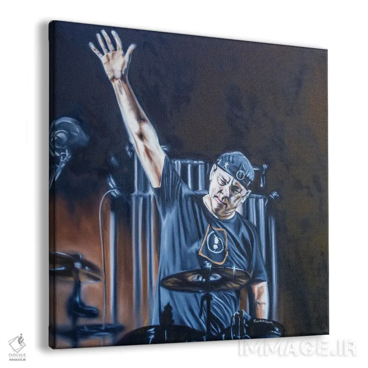 تابلو نیل پِیِرت (درامر گروه راش) اثر بابی واندنهورن - نمای پرسپکتیو محصول