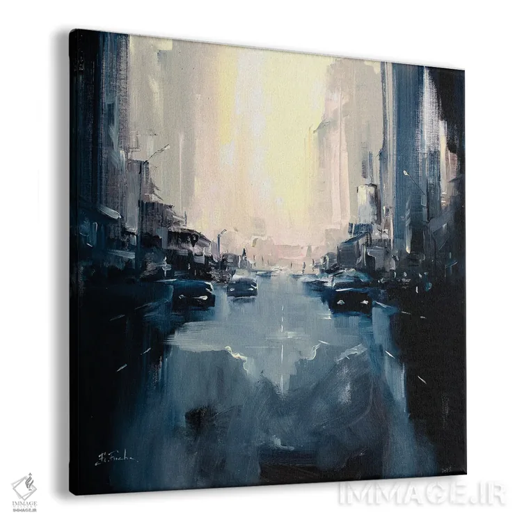 تابلو هنگامی که خورشید غروب میکند اثر بُژنا فوخس - نمای پرسپکتیو محصول