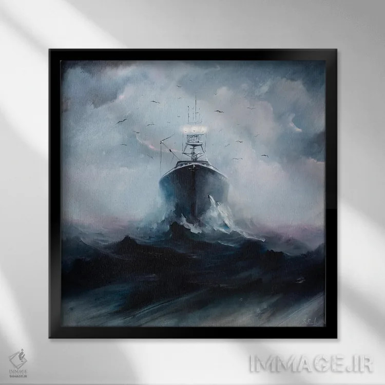 تابلو قدرتمند اثر بُژنا فوخس - نمای قابدار مشکی