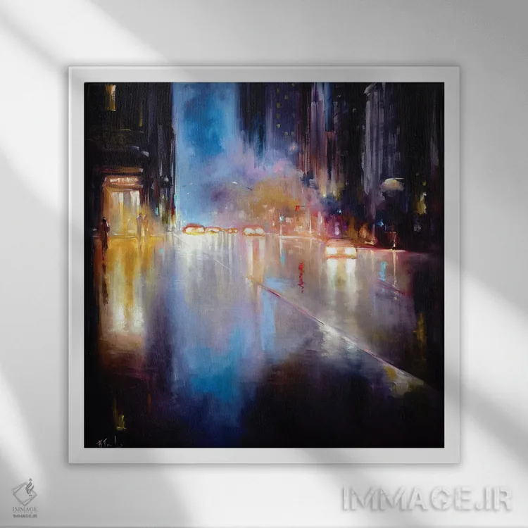 تابلو عصر رمانتیک اثر بُژنا فوخس - نمای قابدار سفید