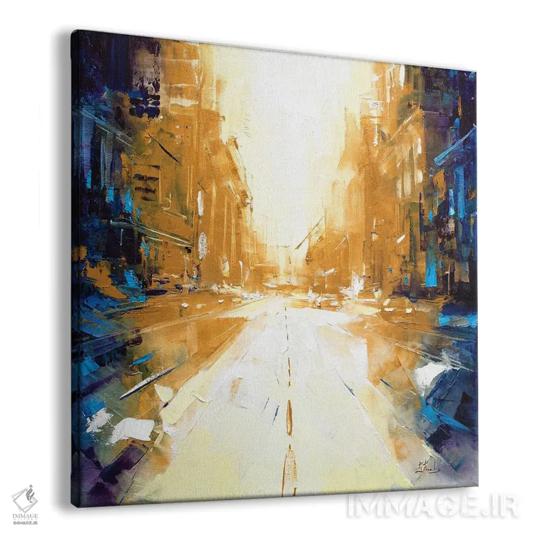 تابلو شهر انتزاعی اثر بُژنا فوخس - نمای پرسپکتیو محصول