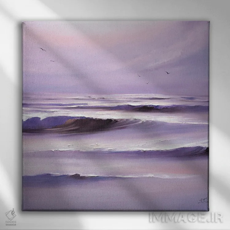 تابلو آرامش و آزادی اثر بُژنا فوخس - نمای روبهرو روی دیوار