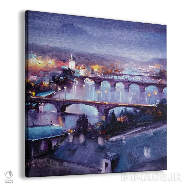 تابلو خط افق پراگ اثر بُژنا فوخس - نمای پرسپکتیو محصول