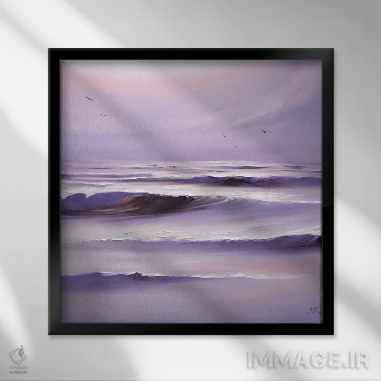 تابلو آرامش و آزادی اثر بُژنا فوخس - نمای قابدار مشکی