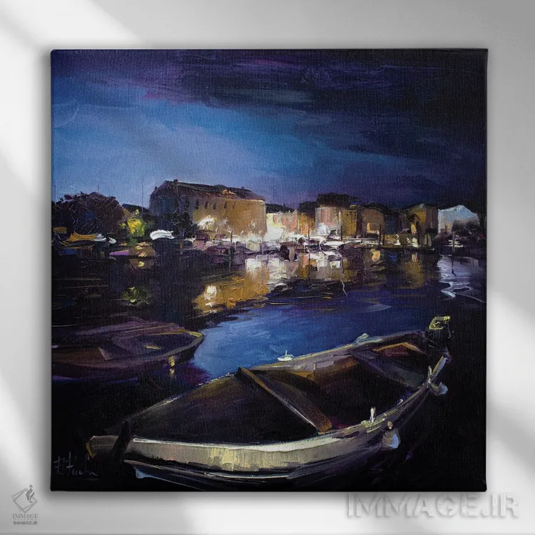 تابلو عصر تابستانی در پرکو، کرواسی اثر بُژنا فوخس - نمای روبهرو روی دیوار